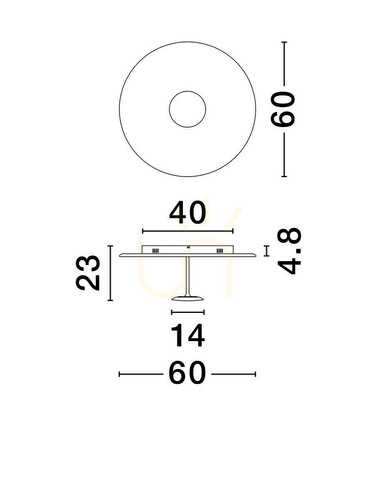 Kontrollera Plafond COLCHANI Luces Exclusivas LE44666
