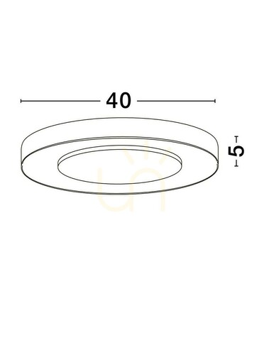 Kontrollera Plafond COLQUIRI Luces Exclusivas LE44865