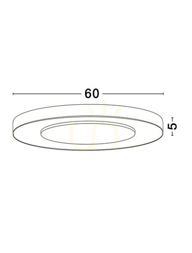Kontrollera Luces Exclusivas COLQUIRI vit LED-plafond 37 W 2207 lm 2700–4000 K Ø60 cm LE44866