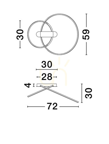Kontrollera Plafond COMARAPA Luces Exclusivas LE44669