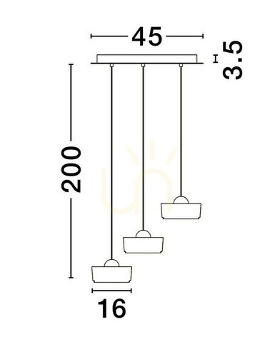 Kontrollera ESPINAR Luces Exclusivas taklampa LE44498