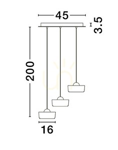 ESPINAR Luces Exclusivas taklampa LE44498 small 1