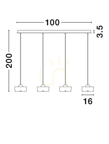 Kontrollera ESPINAR Luces Exclusivas taklampa LE44732