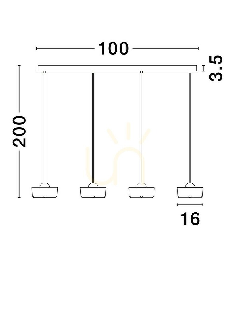 Utsikt ESPINAR Luces Exclusivas taklampa LE44732 ESPINAR Luces Exclusivas taklampa LE44732