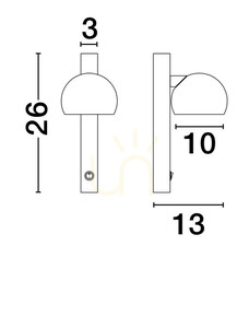 FRONTERA vägglampa från Luces Exclusivas LE44939 small 3