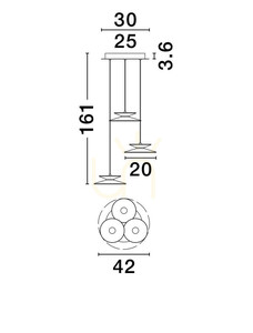 GUANAY Luces Exclusivas taklampa LE44742 small 3