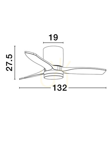 Kontrollera GUARAYOS Luces Exclusivas Fläkt LE44965