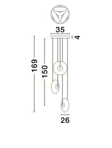 HUACARAJE Luces Exclusivas Pendellampa LE44829 small 1