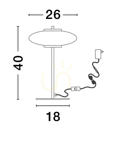 Kontrollera HUACARAJE Bordslampa från Luces Exclusivas LE44831