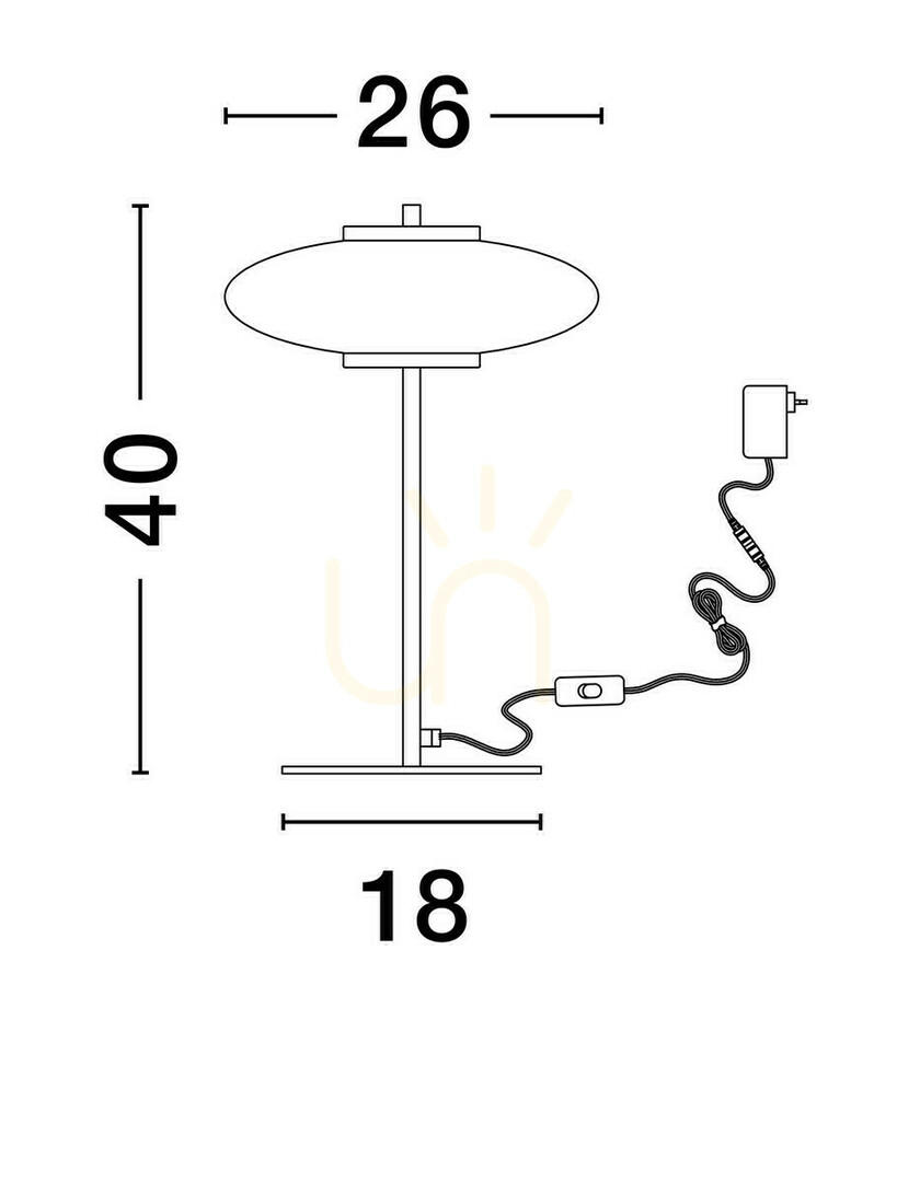 Utsikt HUACARAJE Bordslampa från Luces Exclusivas LE44831 HUACARAJE Bordslampa från Luces Exclusivas LE44831