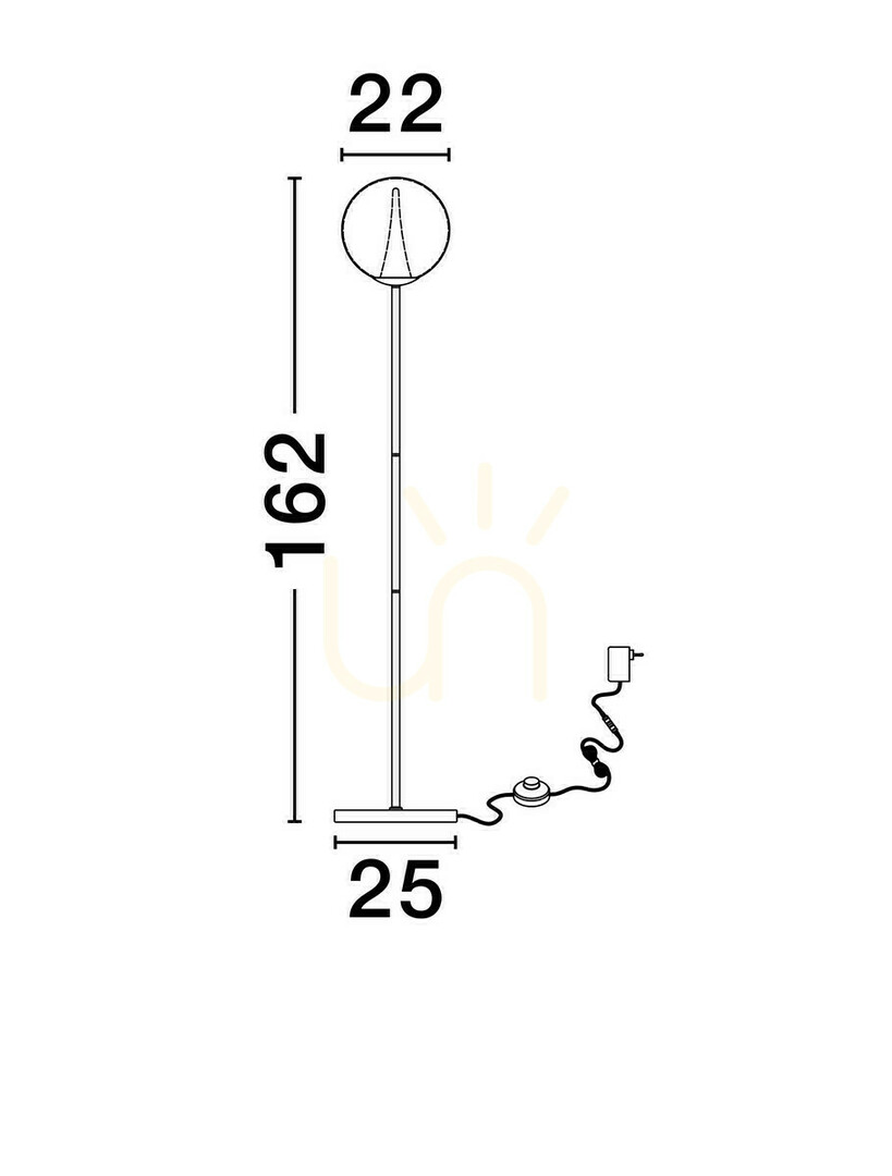 Utsikt HUALMAY Luces Exclusivas Golvlampa LE44835. HUALMAY Luces Exclusivas Golvlampa LE44835.
