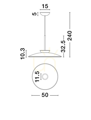 Kontrollera HUANUCO Luces Exclusivas taklampa LE44839
