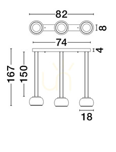 HUARMEY taklampa från Luces Exclusivas LE44843 3 HUARMEY taklampa från Luces Exclusivas LE44843 small 3