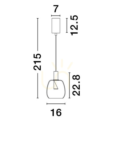 Kontrollera IQUITOS Luces Exclusivas taklampa LE44845