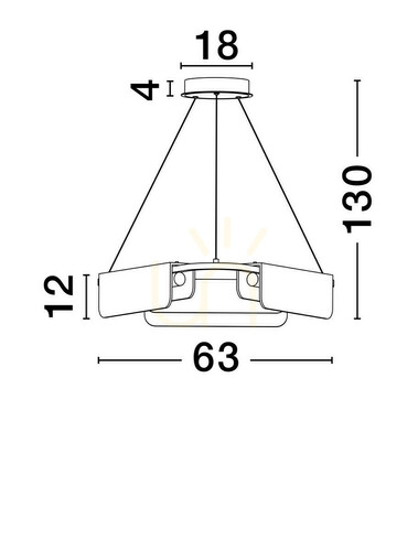 Kontrollera MAIRANA Pendellampa från Luces Exclusivas LE44616