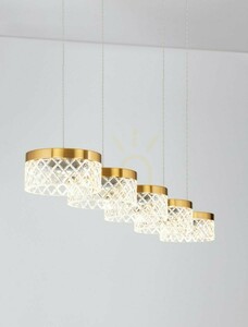 Luces Exclusivas MINEROS LE44583 guldfärgad LED-pendellampa, 5 ljuspunkter, 115 cm small 2