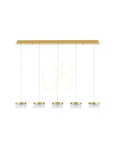 Luces Exclusivas MINEROS LE44583 guldfärgad LED-pendellampa, 5 ljuspunkter, 115 cm small 0