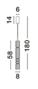 MONTERO Luces Exclusivas taklampa LE44588 small 3