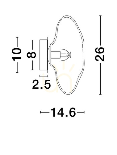 Kontrollera NAYARIT Luces Exclusivas vägglampa LE44933