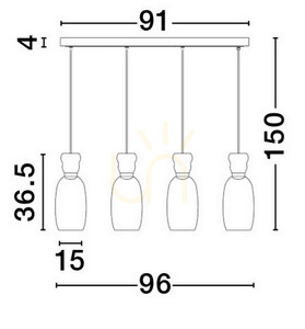 PERENE taklampa från Luces Exclusivas LE44469 2 PERENE taklampa från Luces Exclusivas LE44469 small 2