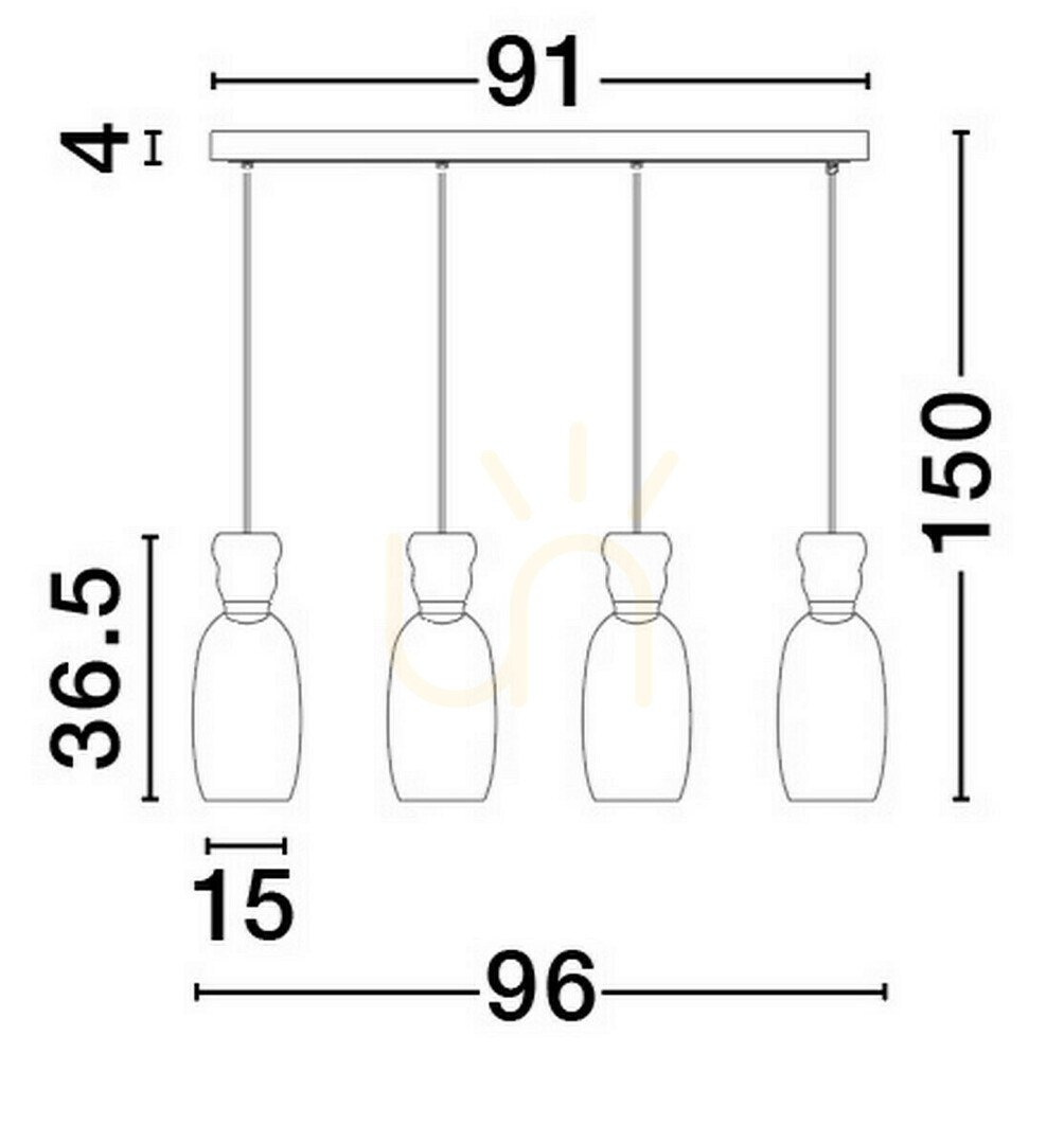 Förhandsvisning PERENE taklampa från Luces Exclusivas LE44469 PERENE taklampa från Luces Exclusivas LE44469