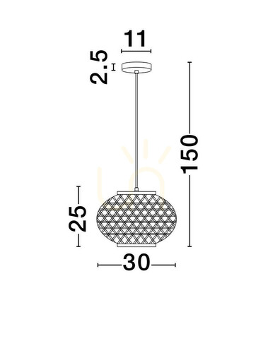 Kontrollera REQUENA Luces Exclusivas taklampa LE44861