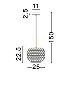 REQUENA Luces Exclusivas taklampa LE44862 3 REQUENA Luces Exclusivas taklampa LE44862 small 3