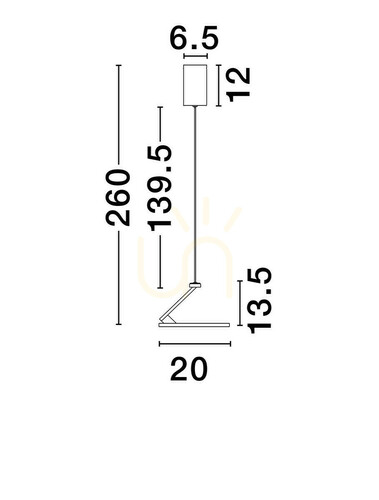 Kontrollera SORATA taklampa från Luces Exclusivas LE44751