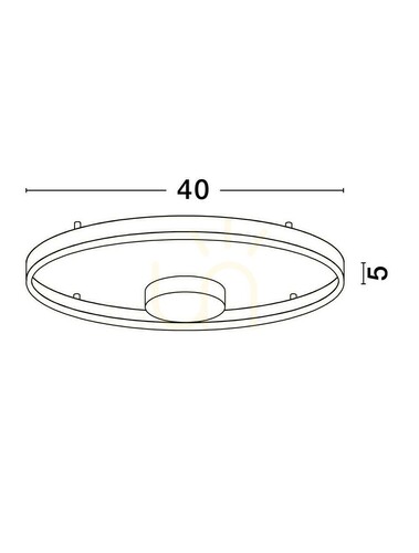Kontrollera Plafond SULLANA Luces Exclusivas LE44870