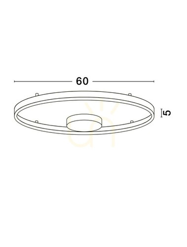 Kontrollera Plafond SULLANA Luces Exclusivas LE44872