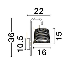 TALITAS Luces Exclusivas vägglampa LE44510 3 TALITAS Luces Exclusivas vägglampa LE44510 small 3
