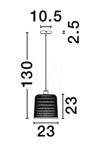 TALITAS Luces Exclusivas taklampa LE44511 small 3