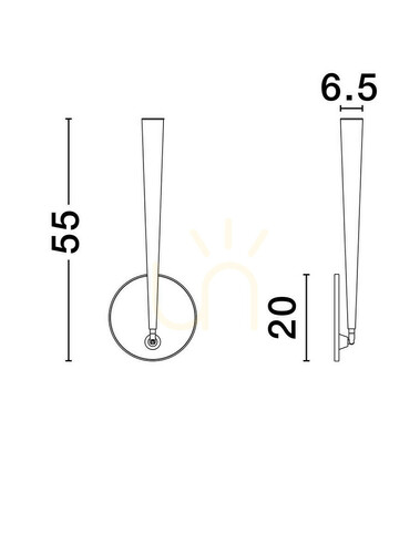 Kontrollera TOLATA taklampa från Luces Exclusivas LE44752