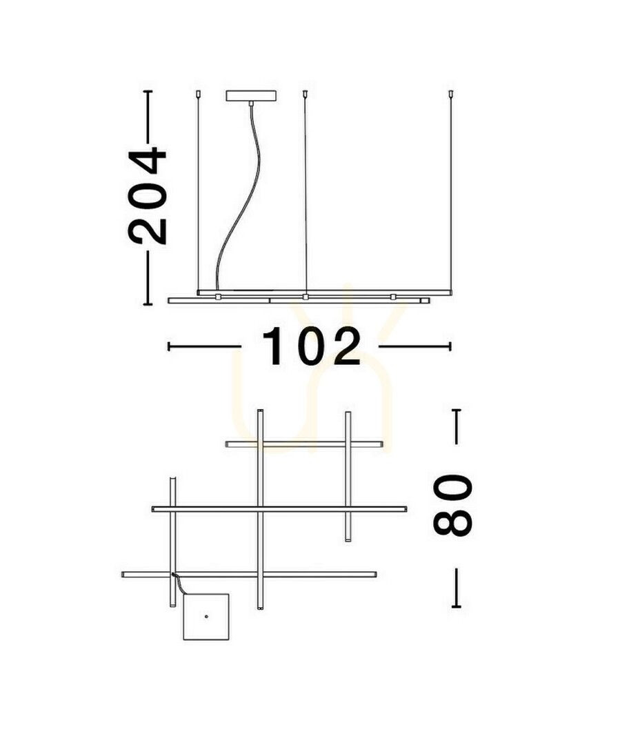 Display TUMBES Luces Exclusivas taklampa LE44472 TUMBES Luces Exclusivas taklampa LE44472