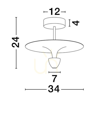 Kontrollera Plafond UCURENA Luces Exclusivas LE44638