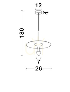 UCURENA Luces Exclusivas taklampa LE44639 small 3