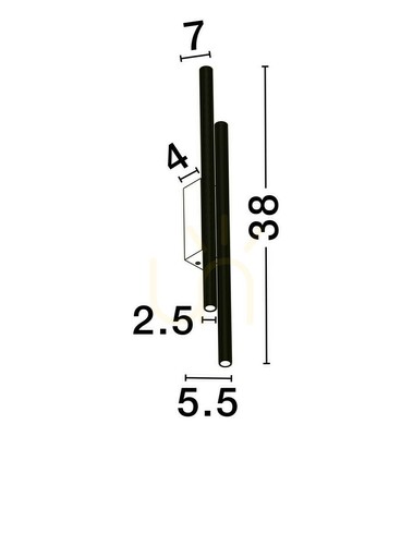 Kontrollera VELASCO Luces Exclusivas vägglampa LE44924