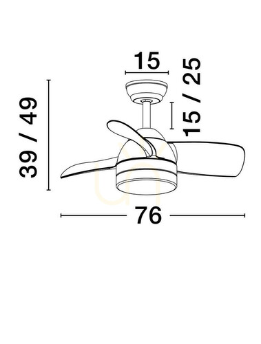 Kontrollera Plafond VILLAZON Luces Exclusivas LE44971