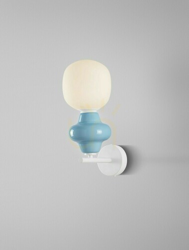 Kontrollera Vägglampa VILROSA blå-vit E14 Luces Exclusivas LE44571