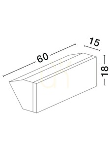 AMARETE vägglampa för utomhusbruk från Luces Exclusivas LE73784 small 1
