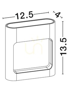 ARBIETO Luces Exclusivas vägglampa för utomhusbruk LE73788 small 1