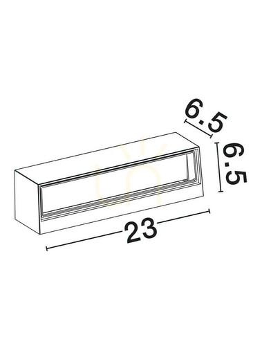 Kontrollera CHIMORE vägglampa för utomhusbruk från Luces Exclusivas LE73797