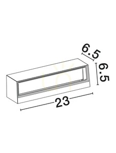CHIMORE vägglampa för utomhusbruk från Luces Exclusivas LE73797 small 1