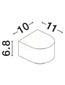 PEDREGAL Luces Exclusivas vägglampa för utomhusbruk LE73779 small 1
