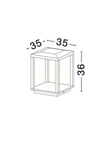 ORVENZA Belysningsstolpe från Luces Exclusivas LE75175. 3 ORVENZA Belysningsstolpe från Luces Exclusivas LE75175. small 3