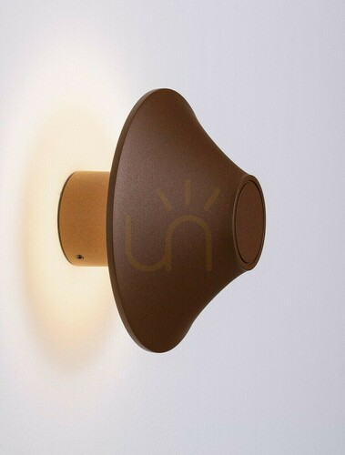 Kontrollera Utomhusvägglampa Luces Exclusivas QUERILO LE75187, LED 11 W, 993 lm, 3000 K, ø16 cm, corten, IP54
