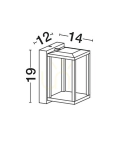Vägglampa för utomhusbruk ORVENZA Luces Exclusivas LE75189 small 3