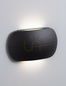 Luces Exclusivas FARDANO LE75227 LED-vägglampa för utomhusbruk, mattsvart, 10 W, 3000 K small 1