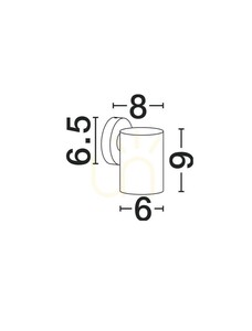 BOLERCO Luces Exclusivas vägglampa för utomhusbruk LE75247 small 1