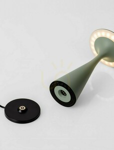 SEVINTO bärbar lampa LED 2W IP54 grågrön 19,7 cm LE75273 Luces Exclusivas small 2